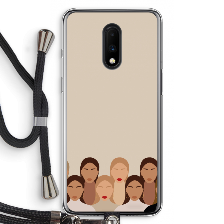 Girls girls girls: OnePlus 7 Transparant Hoesje met koord