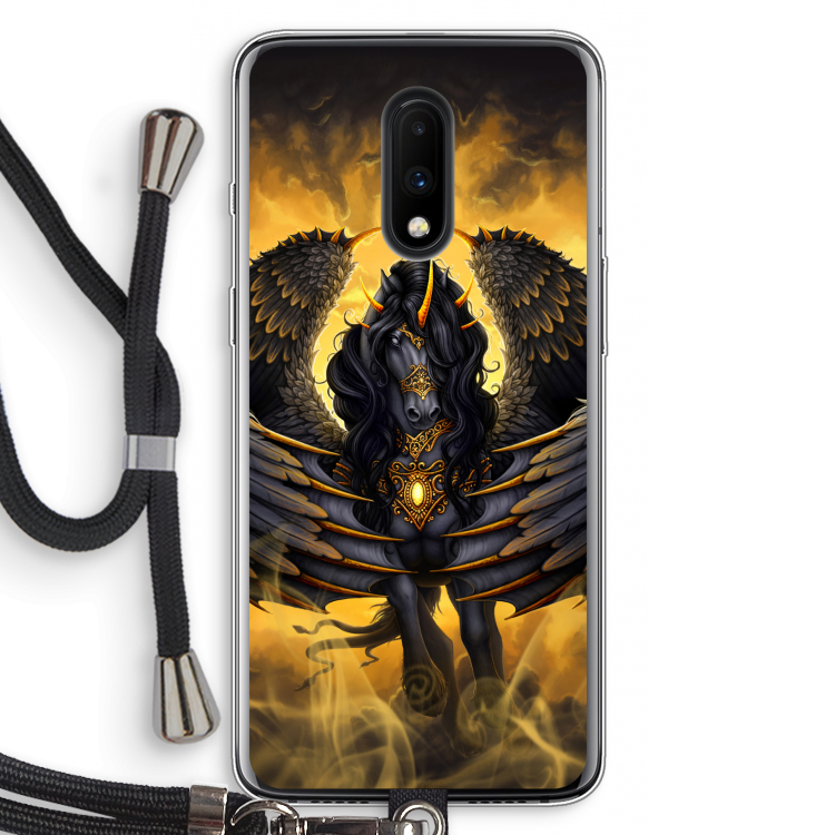 Pegasus: OnePlus 7 Transparant Hoesje met koord