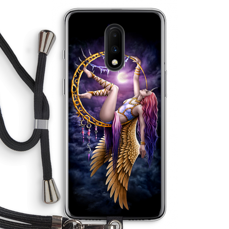 Aerial Angel: OnePlus 7 Transparant Hoesje met koord
