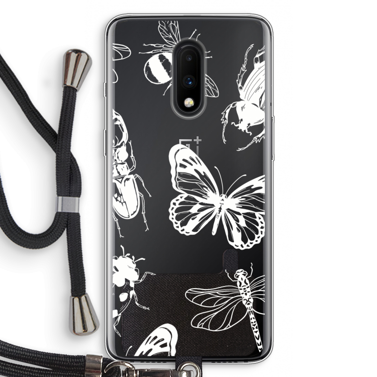 Tiny Bugs: OnePlus 7 Transparant Hoesje met koord