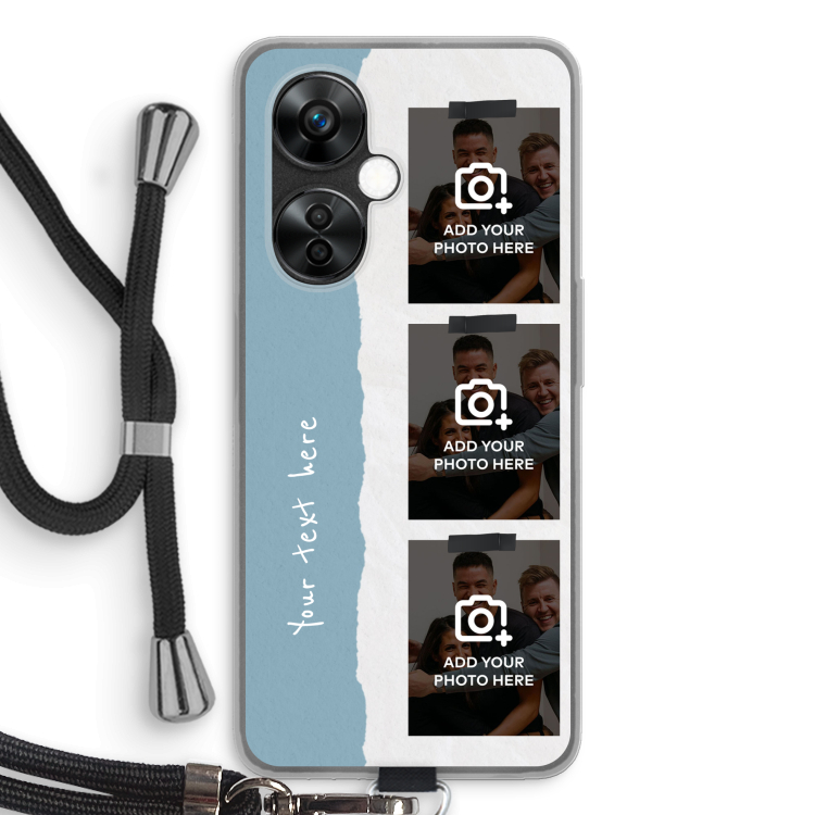 CaseCompany Transparentwithrope_filmrol3_oneplus