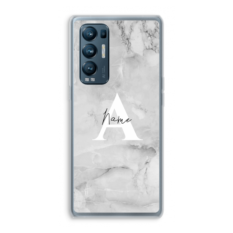 Ivory Marble: Oppo Find X3 Neo Transparant Hoesje