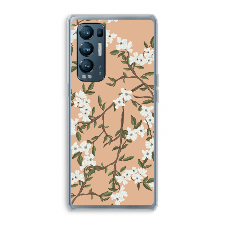 Blossoming spring: Oppo Find X3 Neo Transparant Hoesje