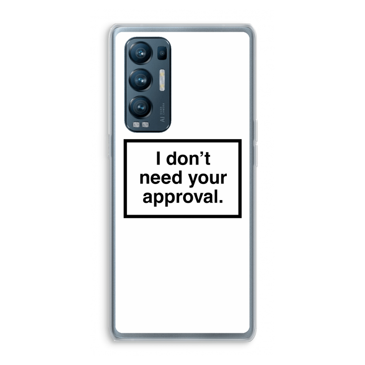 Don't need approval: Oppo Find X3 Neo Transparant Hoesje