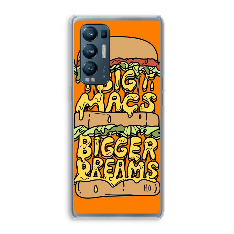 Big Macs Bigger Dreams: Oppo Find X3 Neo Transparant Hoesje