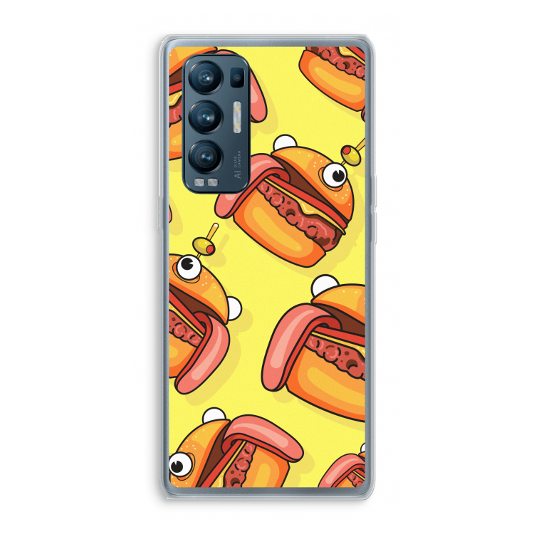 Hamburger: Oppo Find X3 Neo Transparant Hoesje