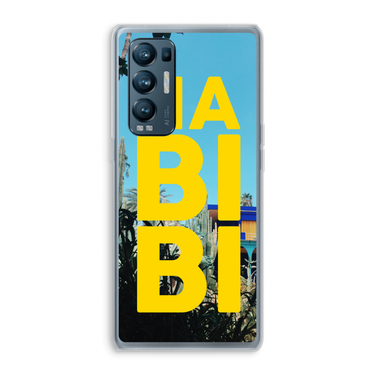 Habibi Majorelle : Oppo Find X3 Neo Transparant Hoesje