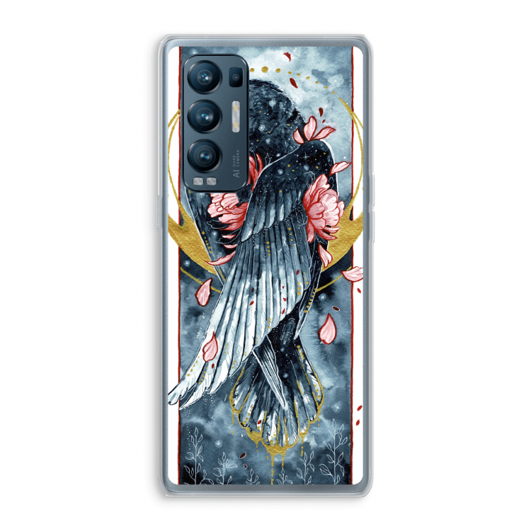 Golden Raven: Oppo Find X3 Neo Transparant Hoesje