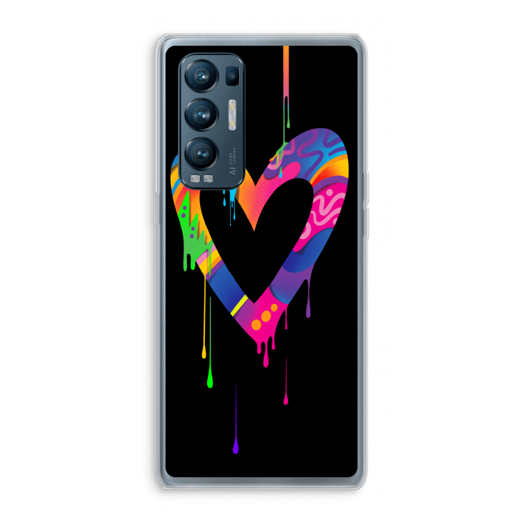 Melts My Heart: Oppo Find X3 Neo Transparant Hoesje