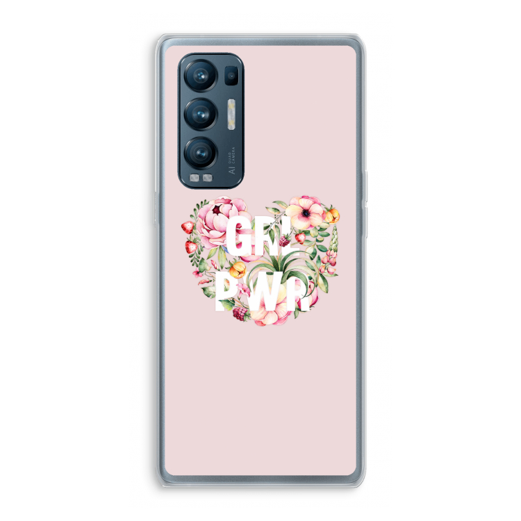 GRL PWR Flower: Oppo Find X3 Neo Transparant Hoesje
