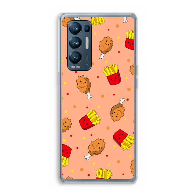 Chicken 'n Fries: Oppo Find X3 Neo Transparant Hoesje