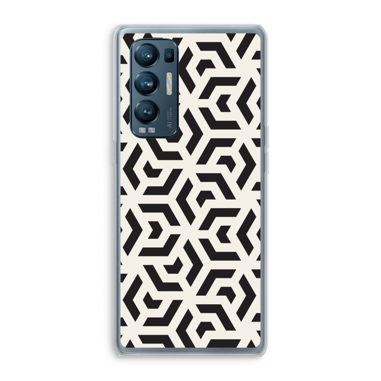 Crazy pattern: Oppo Find X3 Neo Transparant Hoesje