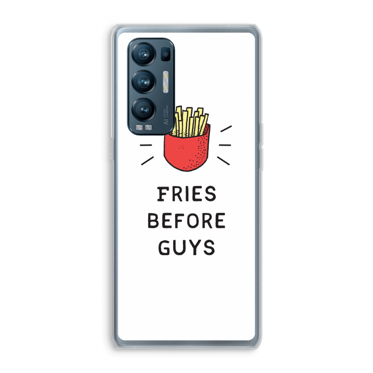Fries before guys: Oppo Find X3 Neo Transparant Hoesje