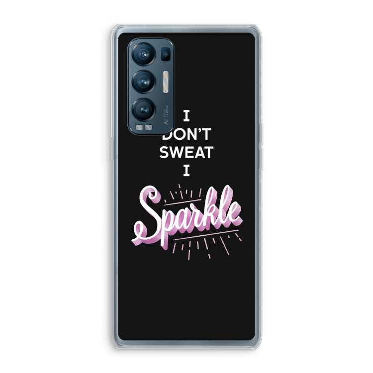 Sparkle quote: Oppo Find X3 Neo Transparant Hoesje