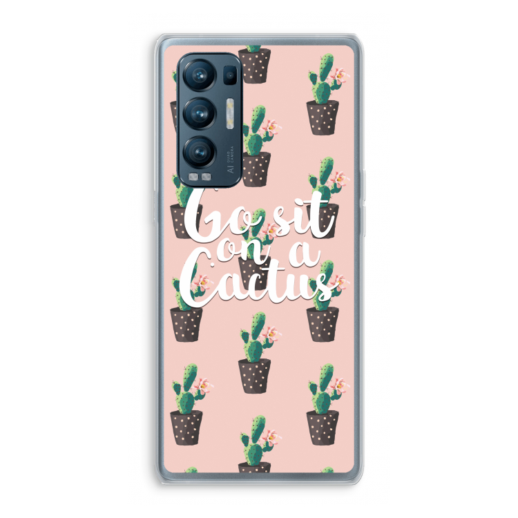 Cactus quote: Oppo Find X3 Neo Transparant Hoesje