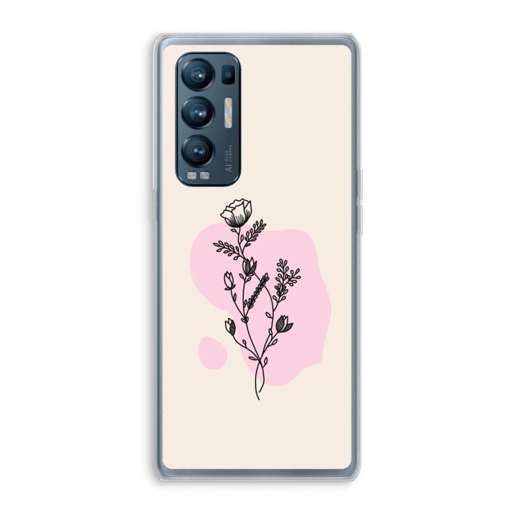 Roses are red: Oppo Find X3 Neo Transparant Hoesje