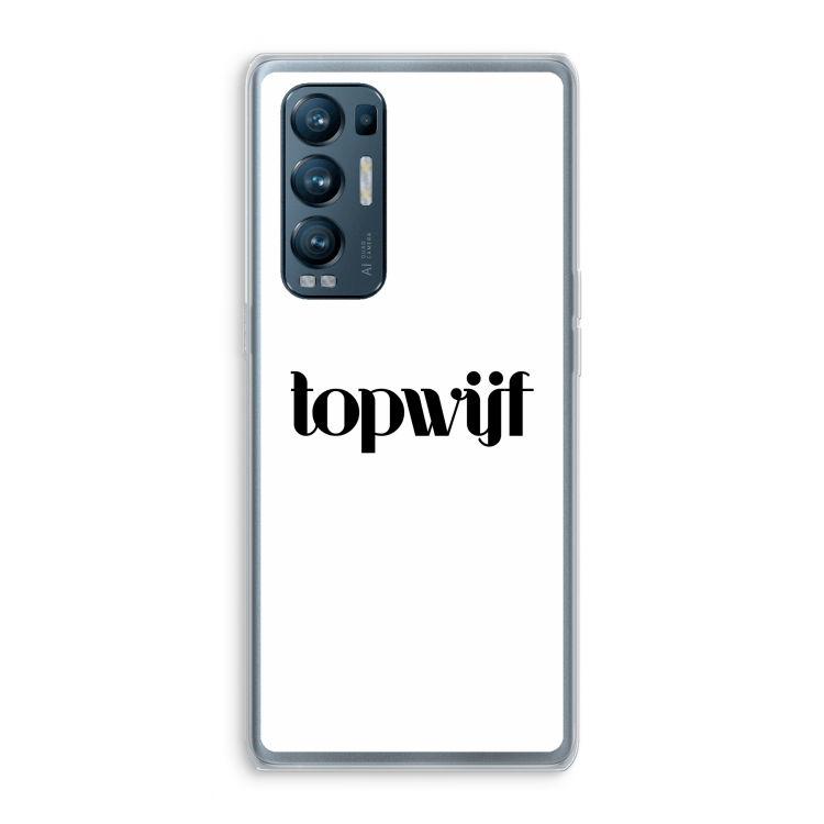Topwijf Wit: Oppo Find X3 Neo Transparant Hoesje