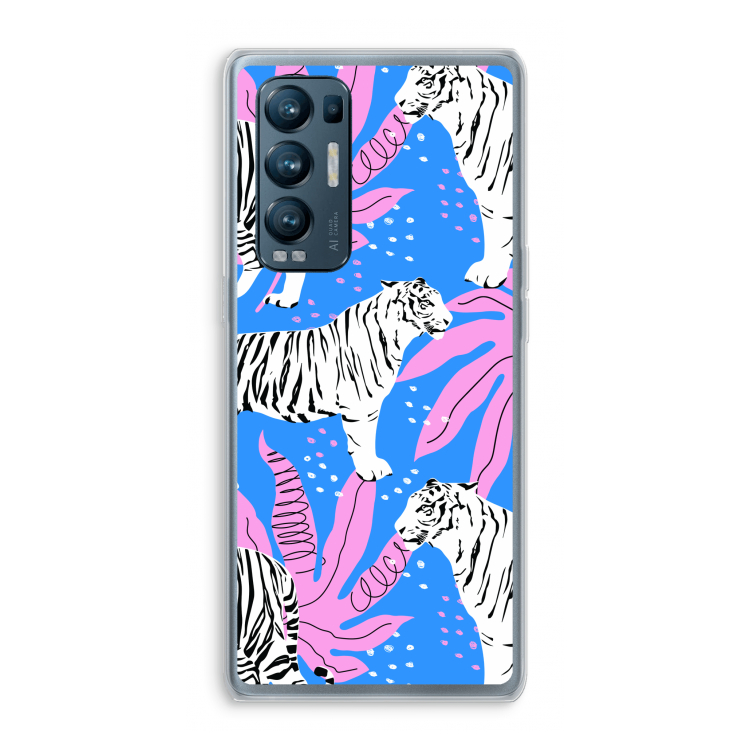 Tijger: Oppo Find X3 Neo Transparant Hoesje