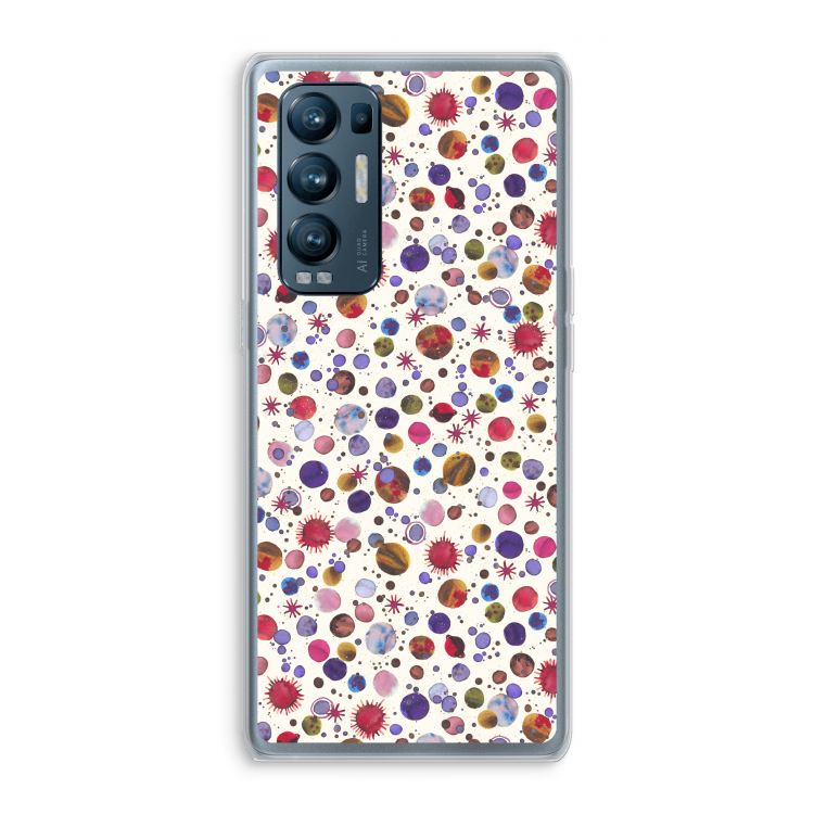 Planets Space: Oppo Find X3 Neo Transparant Hoesje