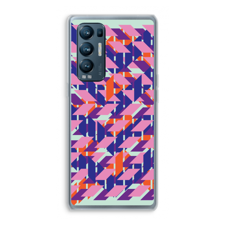 Skew Blush 3: Oppo Find X3 Neo Transparant Hoesje