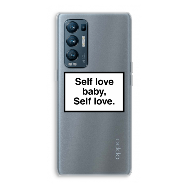 Self love: Oppo Find X3 Neo Transparant Hoesje