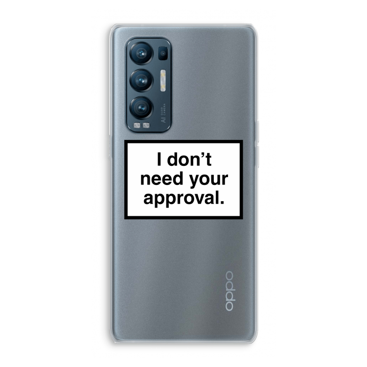 Don't need approval: Oppo Find X3 Neo Transparant Hoesje