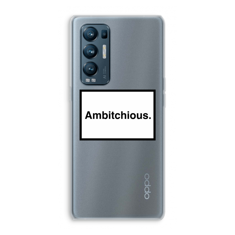 Ambitchious: Oppo Find X3 Neo Transparant Hoesje