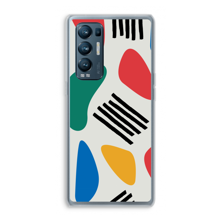 Illustratieve pop 1: Oppo Find X3 Neo Transparant Hoesje