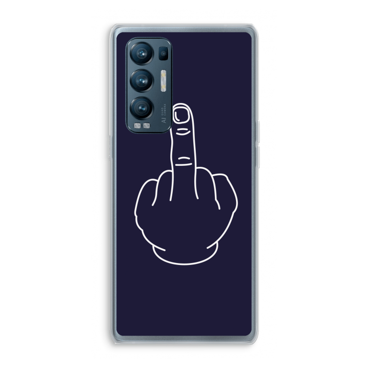 F**k U: Oppo Find X3 Neo Transparant Hoesje