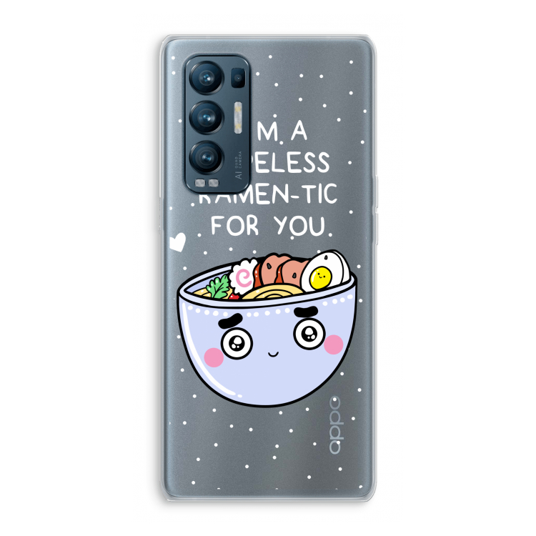 I'm A Hopeless Ramen-Tic For You: Oppo Find X3 Neo Transparant Hoesje