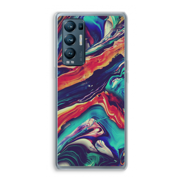 Chameleon Sun: Oppo Find X3 Neo Transparant Hoesje