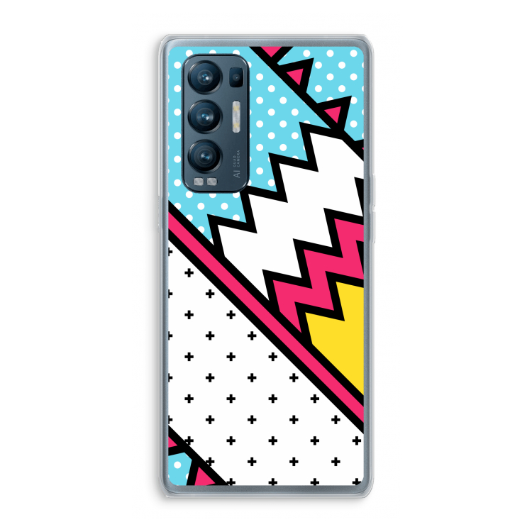 Pop Art #2: Oppo Find X3 Neo Transparant Hoesje