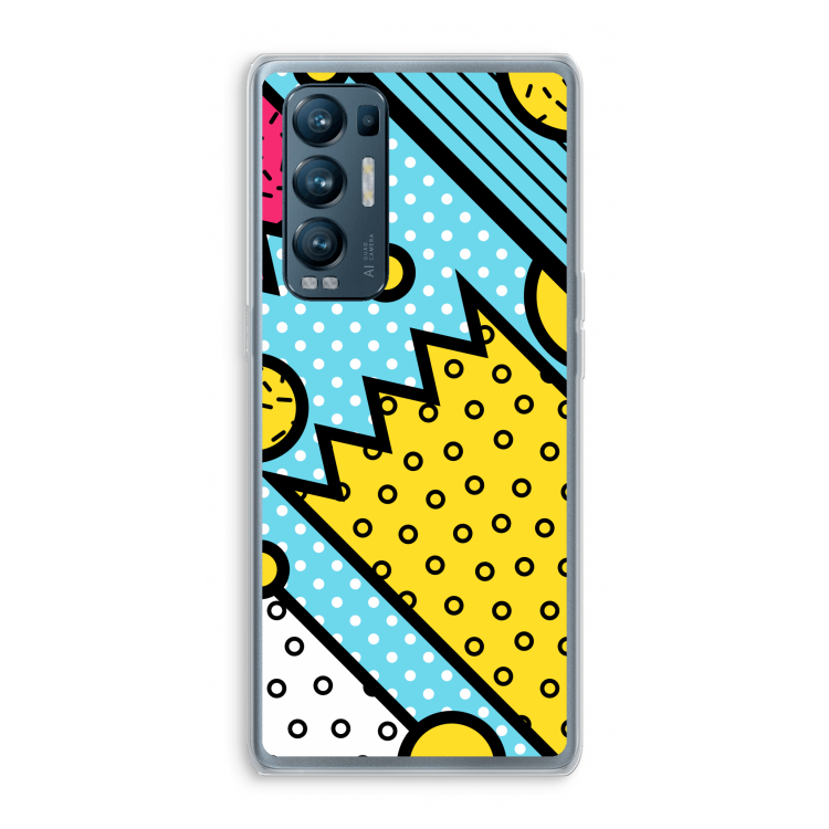 Pop Art #1: Oppo Find X3 Neo Transparant Hoesje