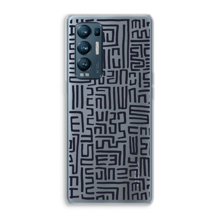 Moroccan Print: Oppo Find X3 Neo Transparant Hoesje