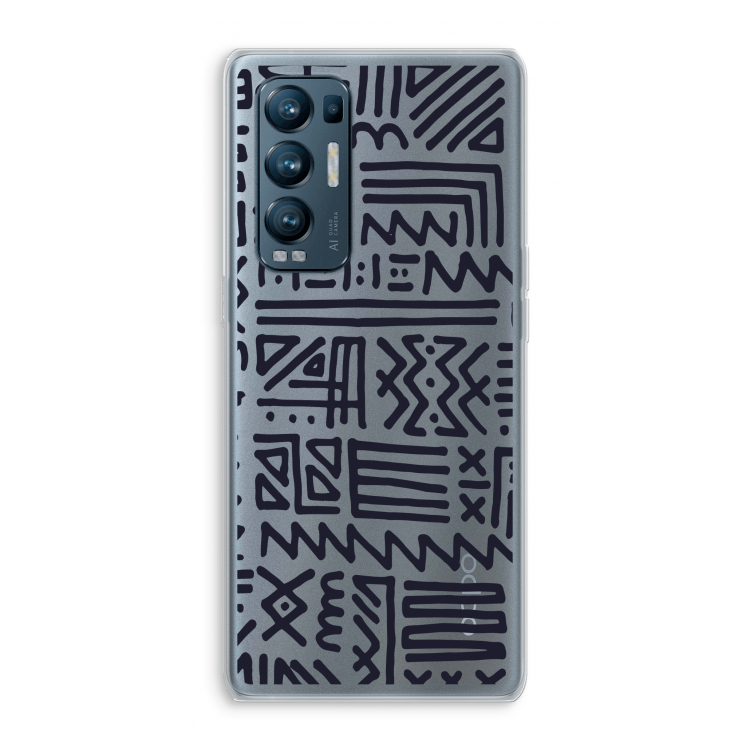 Marrakech print: Oppo Find X3 Neo Transparant Hoesje