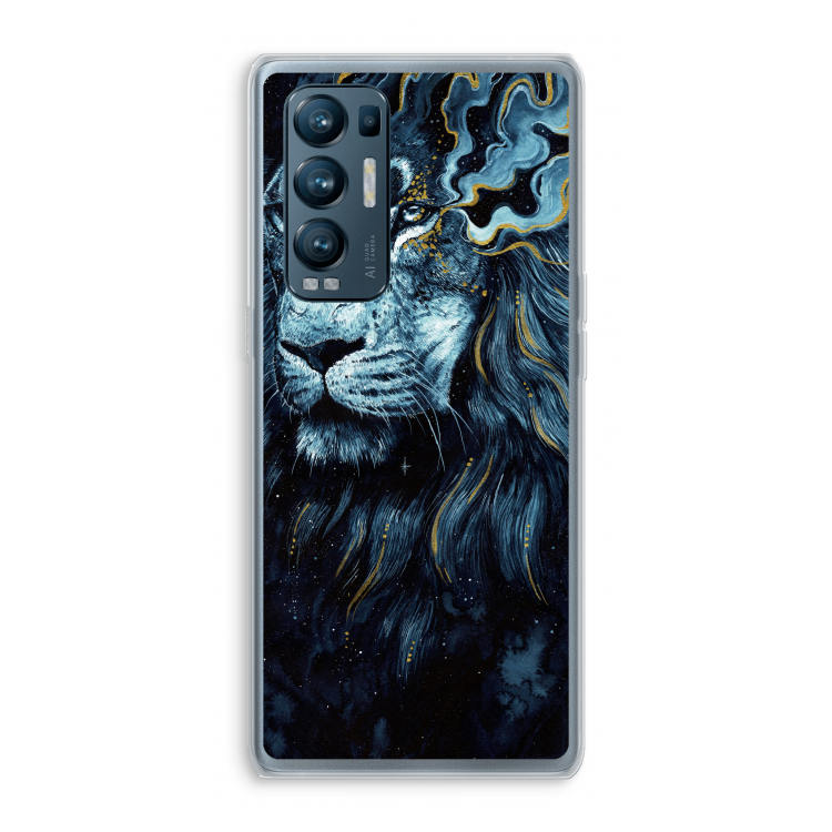 Darkness Lion: Oppo Find X3 Neo Transparant Hoesje