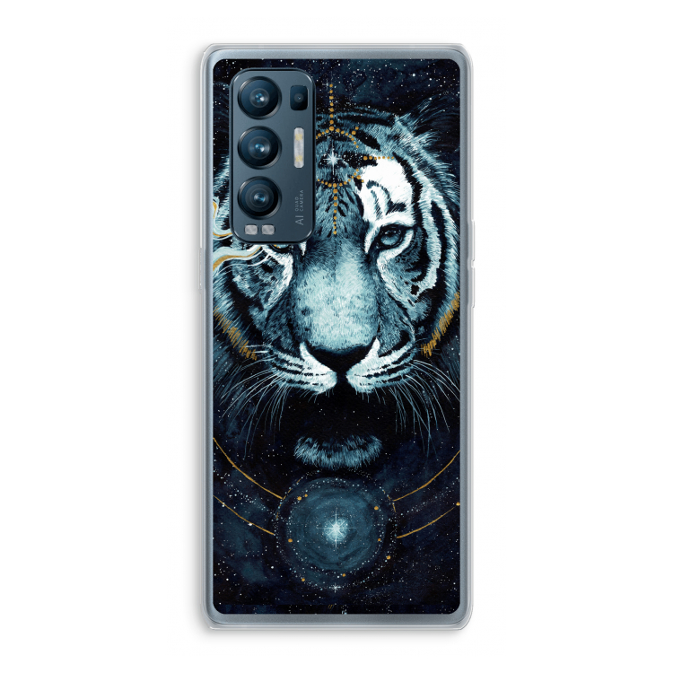 Darkness Tiger: Oppo Find X3 Neo Transparant Hoesje