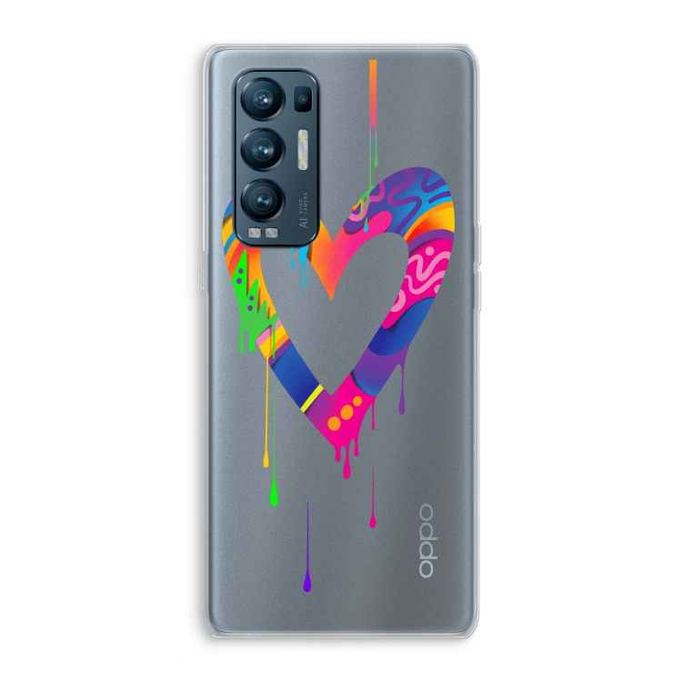 Melts My Heart: Oppo Find X3 Neo Transparant Hoesje