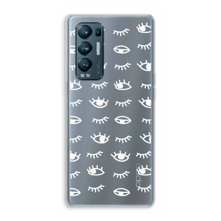 Eye pattern #3: Oppo Find X3 Neo Transparant Hoesje
