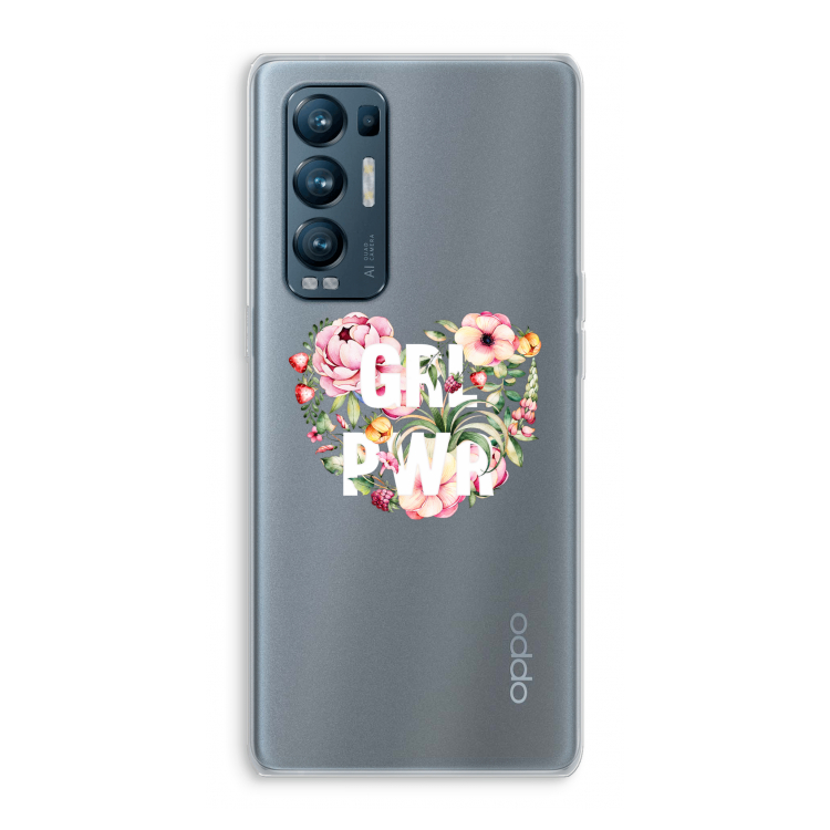 GRL PWR Flower: Oppo Find X3 Neo Transparant Hoesje