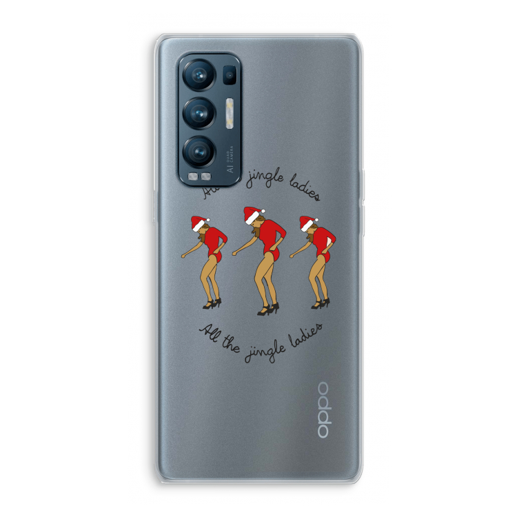 Jingle Ladies: Oppo Find X3 Neo Transparant Hoesje