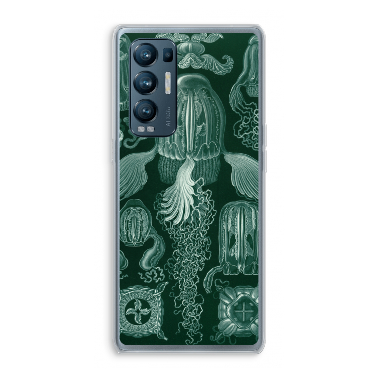 Haeckel Cubomedusae: Oppo Find X3 Neo Transparant Hoesje