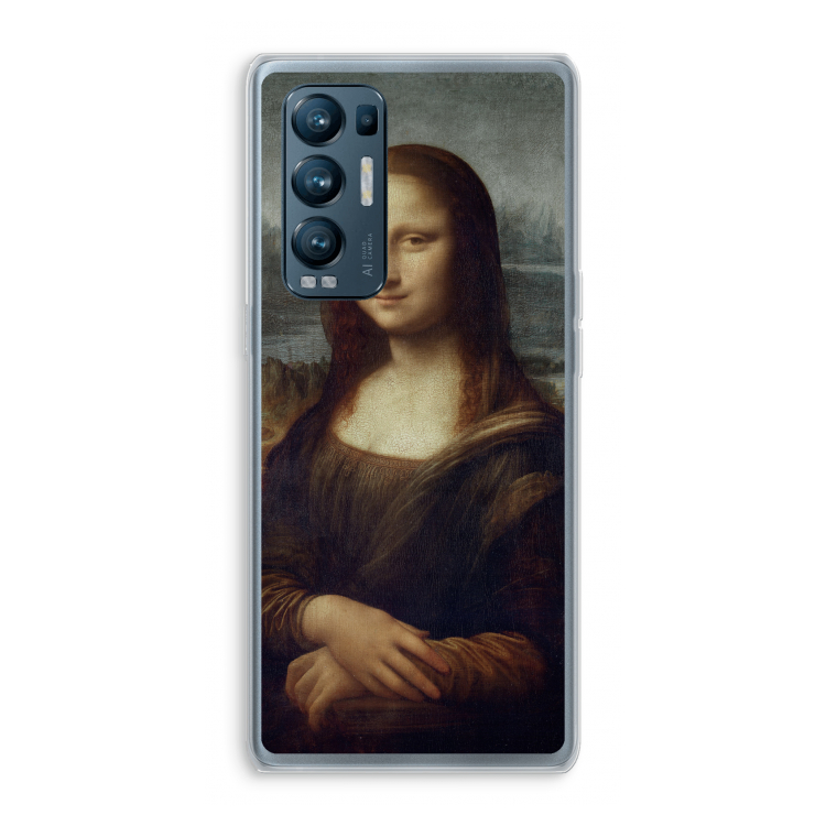 Mona Lisa: Oppo Find X3 Neo Transparant Hoesje