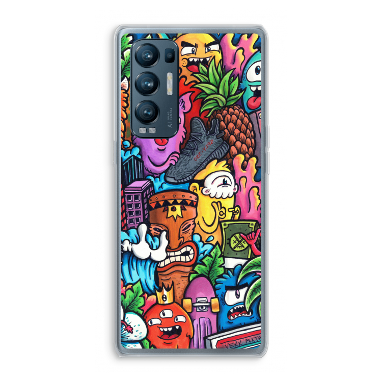 Vexx Mixtape: Oppo Find X3 Neo Transparant Hoesje