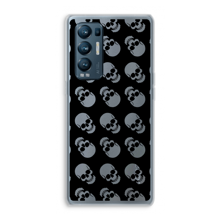 Musketon Skulls: Oppo Find X3 Neo Transparant Hoesje