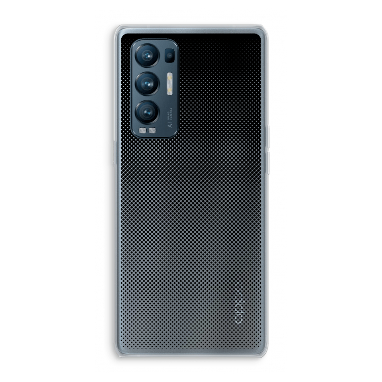 Musketon Halftone: Oppo Find X3 Neo Transparant Hoesje