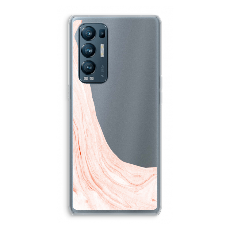 Peach bath: Oppo Find X3 Neo Transparant Hoesje