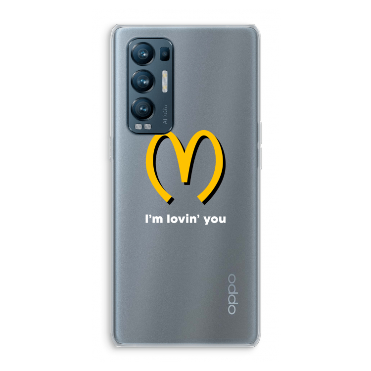 I'm lovin' you: Oppo Find X3 Neo Transparant Hoesje