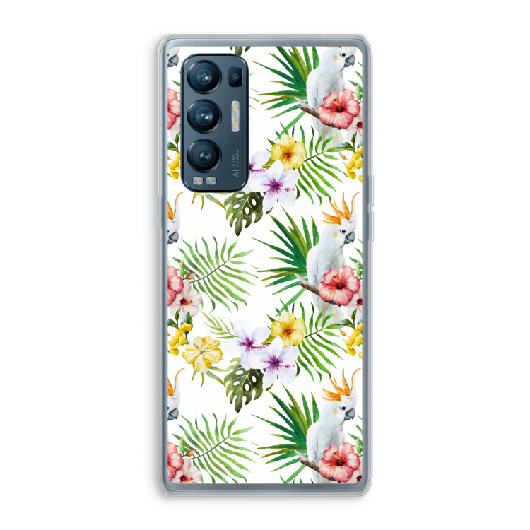 Gele kuif: Oppo Find X3 Neo Transparant Hoesje