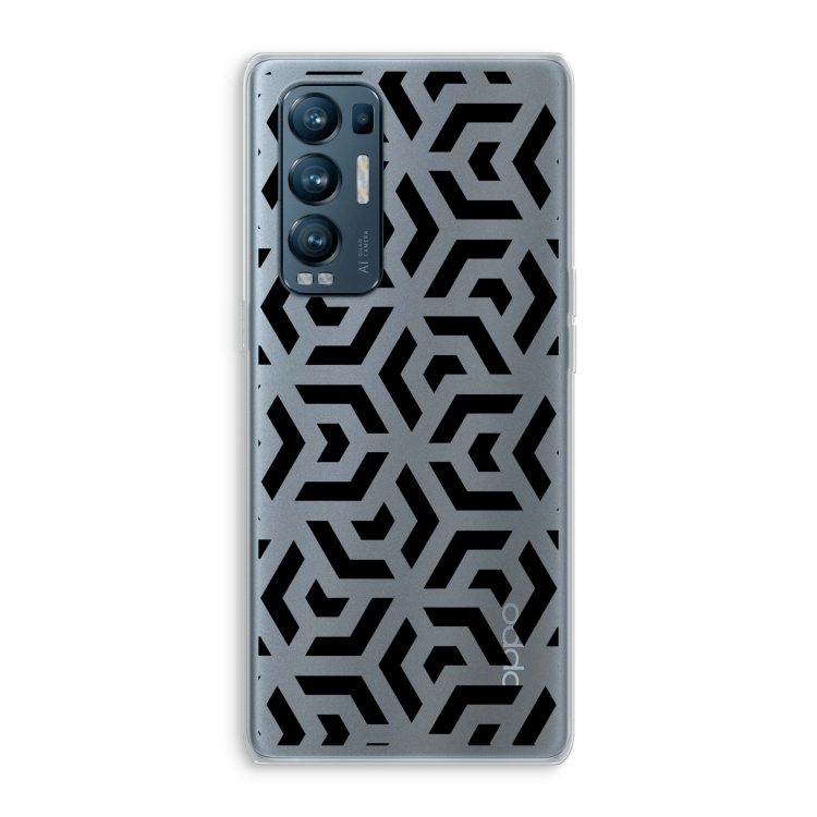 Crazy pattern: Oppo Find X3 Neo Transparant Hoesje
